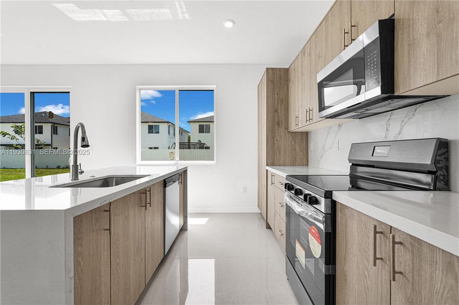 Furnished interior view inside a new home in , Miami (Image 5).