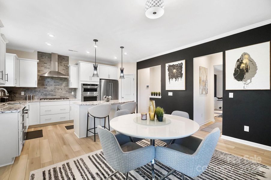 Upgraded kitchen and cabinetry