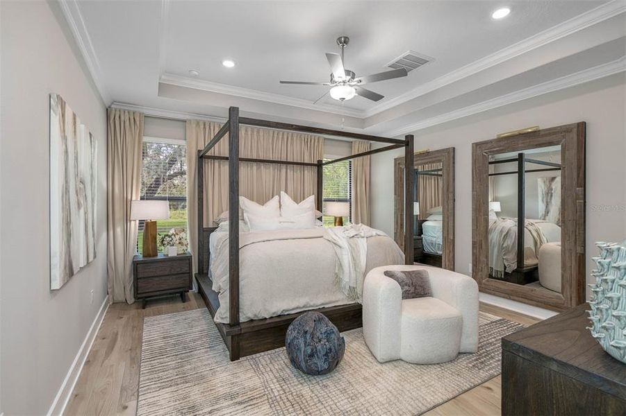 Furnished interior view inside a new home in Bella Terra, Hudson (Image 10).