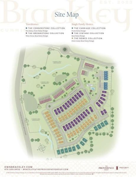 The Brackey site map.