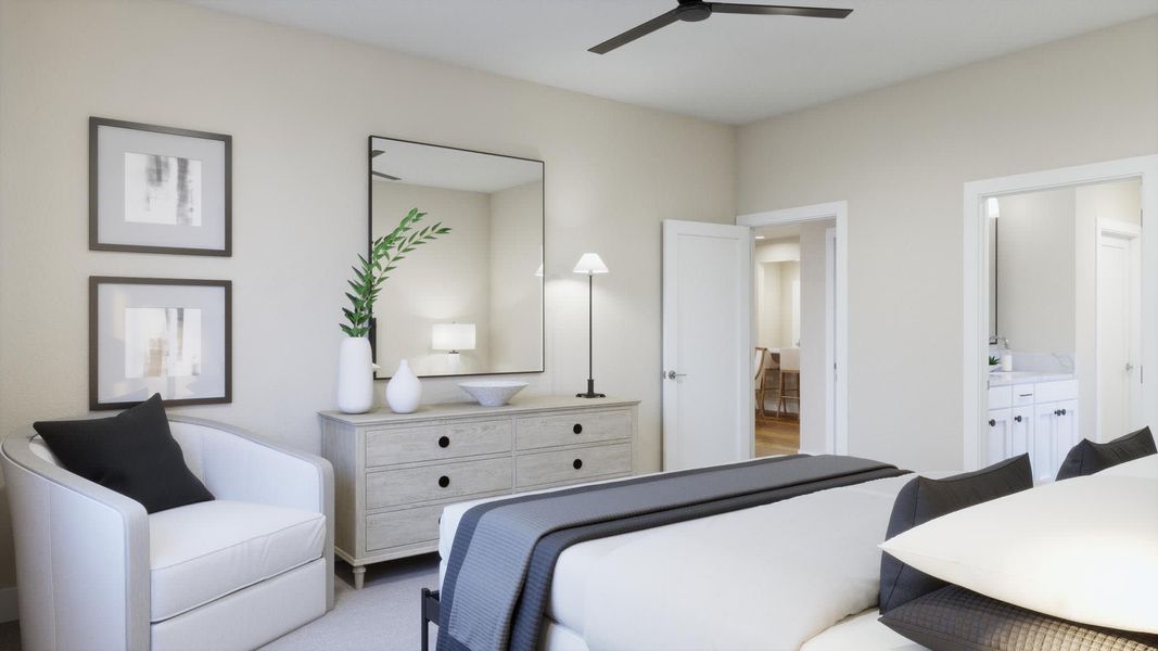 Primary Bedroom | Monticello | Trinity Gardens | New Homes in DeLand, FL by Landsea Homes Primary Bedroom | Monticello | Trinity Gardens | New Homes in DeLand, FL by Landsea Homes
