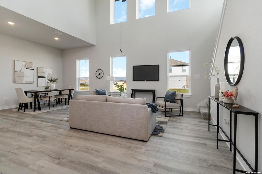 Furnished interior view inside a new home in Katzer Ranch, Converse (Image 7). Furnished interior view inside a new home in Katzer Ranch, Converse (Image 7).