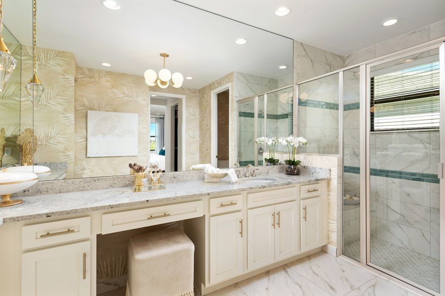 Representative furnished interior of a home built from the Monacello by GL Homes in Valencia Parc at Riverland, Port St. Lucie (Image 17).