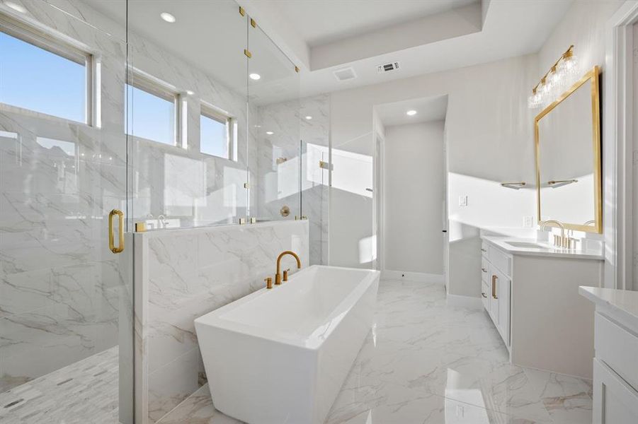 Furnished interior view inside a new home in StarView, Prosper (Image 23).