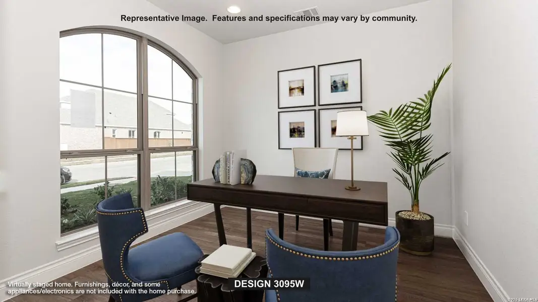 Furnished interior view inside a new home in Cibolo Valley Heights, Cibolo (Image 6).