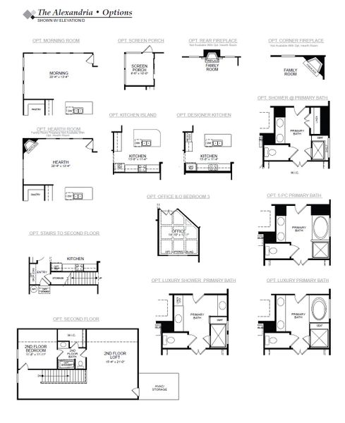 2D floor plan layout for the Alexandria by Eastwood Homes in Twin Creek, Kernersville, NC (Image 4). 2D floor plan layout for the Alexandria by Eastwood Homes in Twin Creek, Kernersville, NC (Image 4).