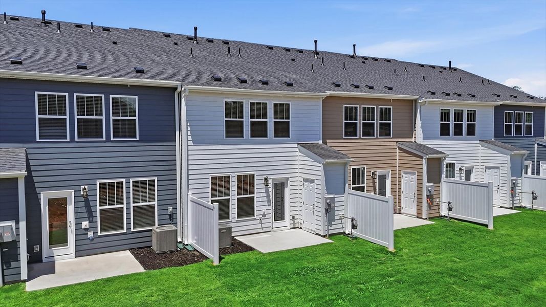 Warm and inviting outdoor living space with a private backyard and tasteful finishes located at Barton Hollow Warm and inviting outdoor living space with a private backyard and tasteful finishes located at Barton Hollow