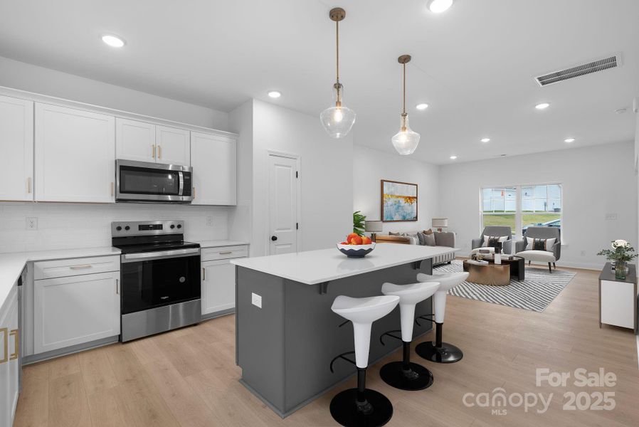 Furnished interior view inside a new home in , Asheville (Image 7).