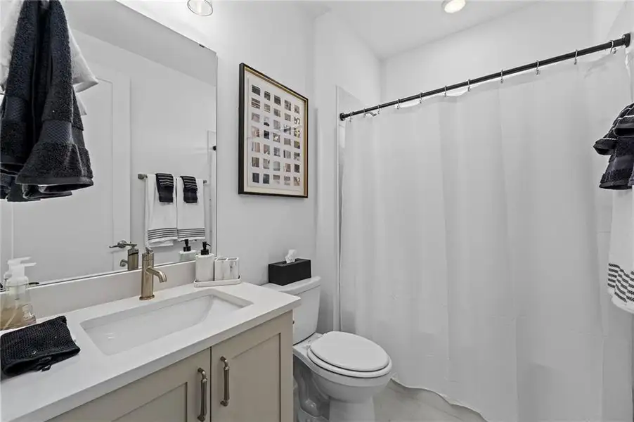 Furnished interior view inside a new home in Crescent Pointe at Great Sky, Canton (Image 14).