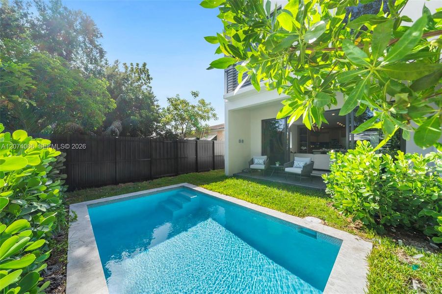 Exterior details and patio area of a home in , Miami (Image 24). Exterior details and patio area of a home in , Miami (Image 24).