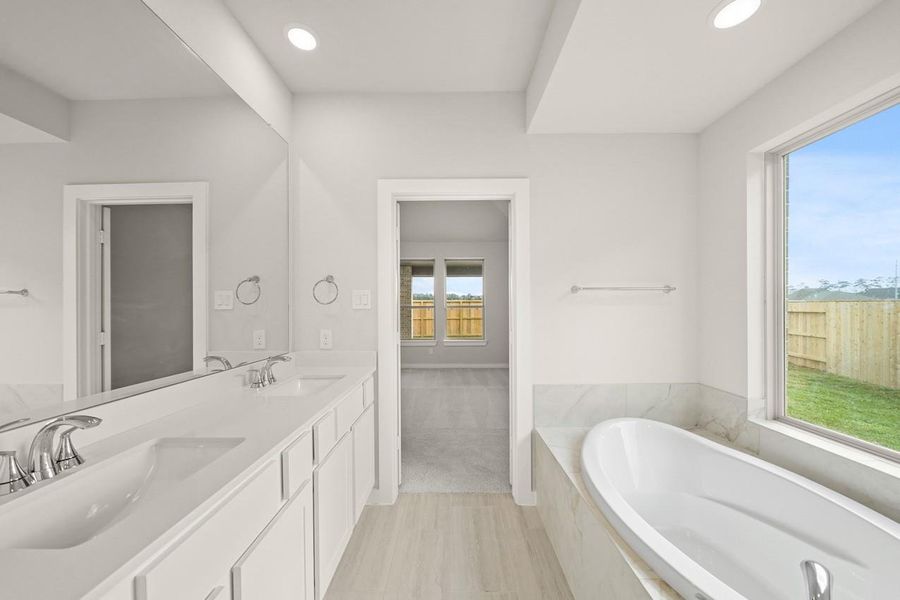 Furnished interior view inside a new home in Grand Central Park: 40ft. lots, Conroe (Image 5).