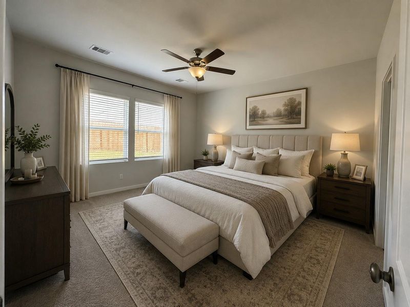 Furnished interior view inside a new home in Lonestar Collection at Aurora, Katy (Image 6).