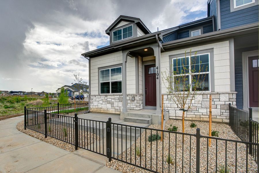 Representative exterior details of a home built from the The Addison by Landmark Homes in The Lakes at Centerra, Loveland (Image 3). Representative exterior details of a home built from the The Addison by Landmark Homes in The Lakes at Centerra, Loveland (Image 3).