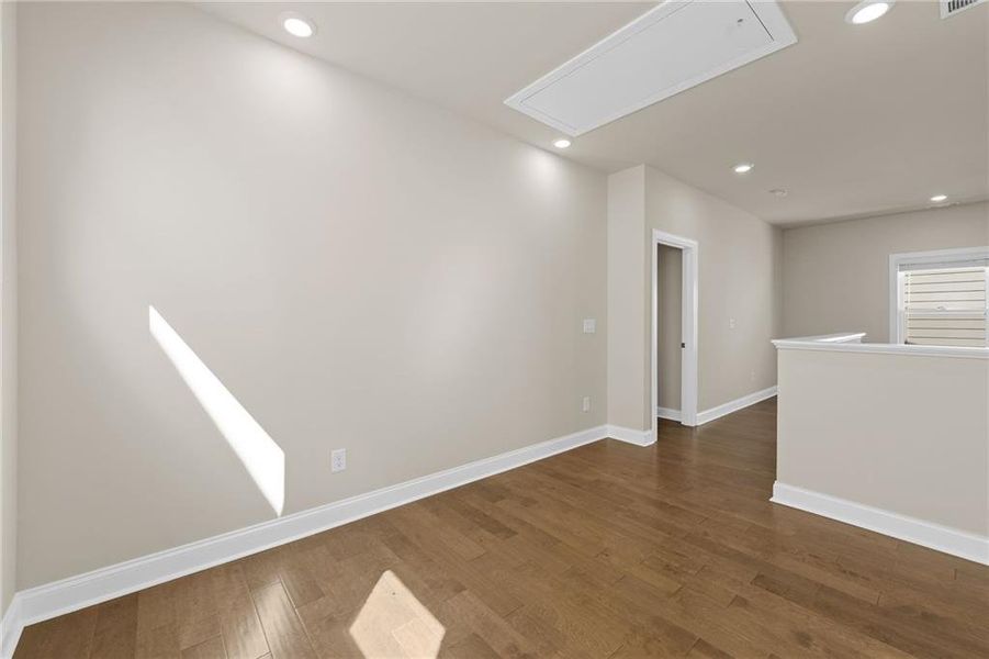 Spacious, unfurnished interior of a new home in Palisades Single Family, Cumming (Image 45). Spacious, unfurnished interior of a new home in Palisades Single Family, Cumming (Image 45).