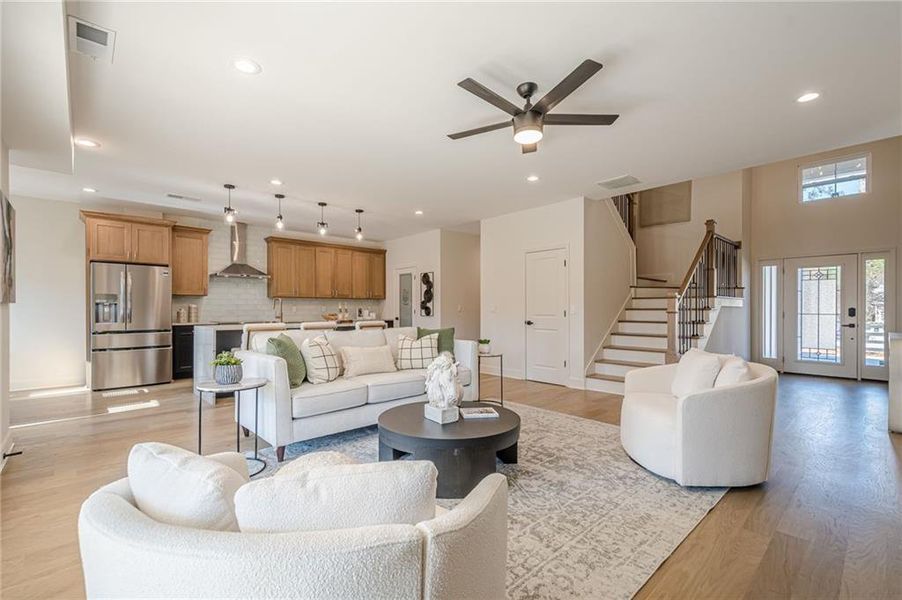 Furnished interior view inside a new home in , Powder Springs (Image 22). Furnished interior view inside a new home in , Powder Springs (Image 22).