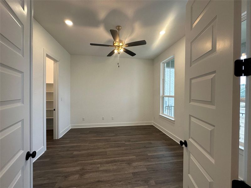 Study with double doors