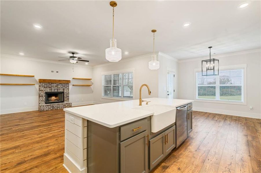 Furnished interior view inside a new home in Alcovy Station, Covington (Image 7).