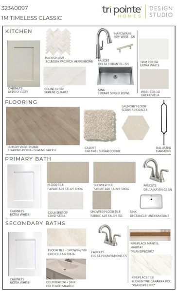 Sample of building materials used in homes in Pecan Ridge, Fulshear (Image 8).