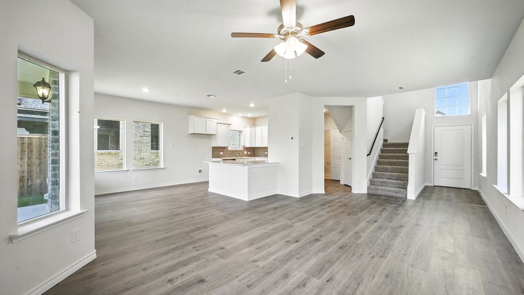 Representative furnished interior of a home built from the Aquamarine by D.R. Horton in Silverado, Aubrey (Image 10).