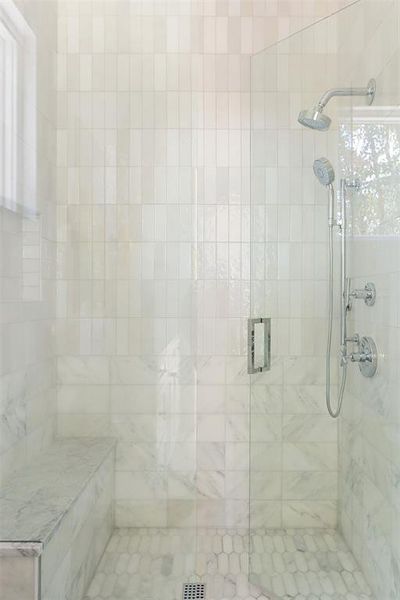 Bathroom with walk in shower