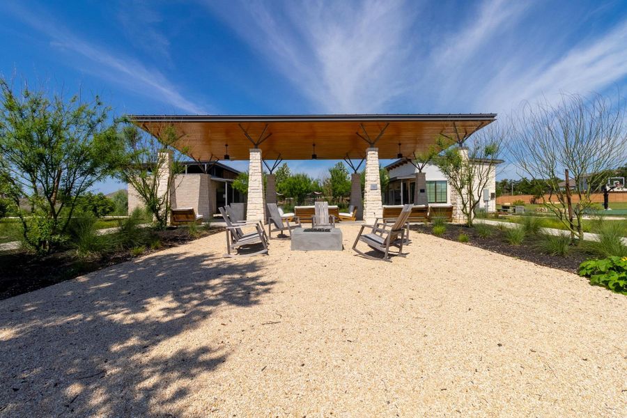 You can enjoy an evening by the fire pit.