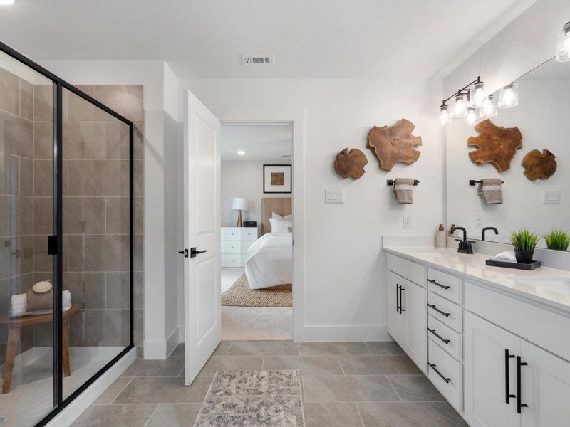 Furnished interior view inside a new home in Lake Park Villas, Wylie (Image 19). Furnished interior view inside a new home in Lake Park Villas, Wylie (Image 19).