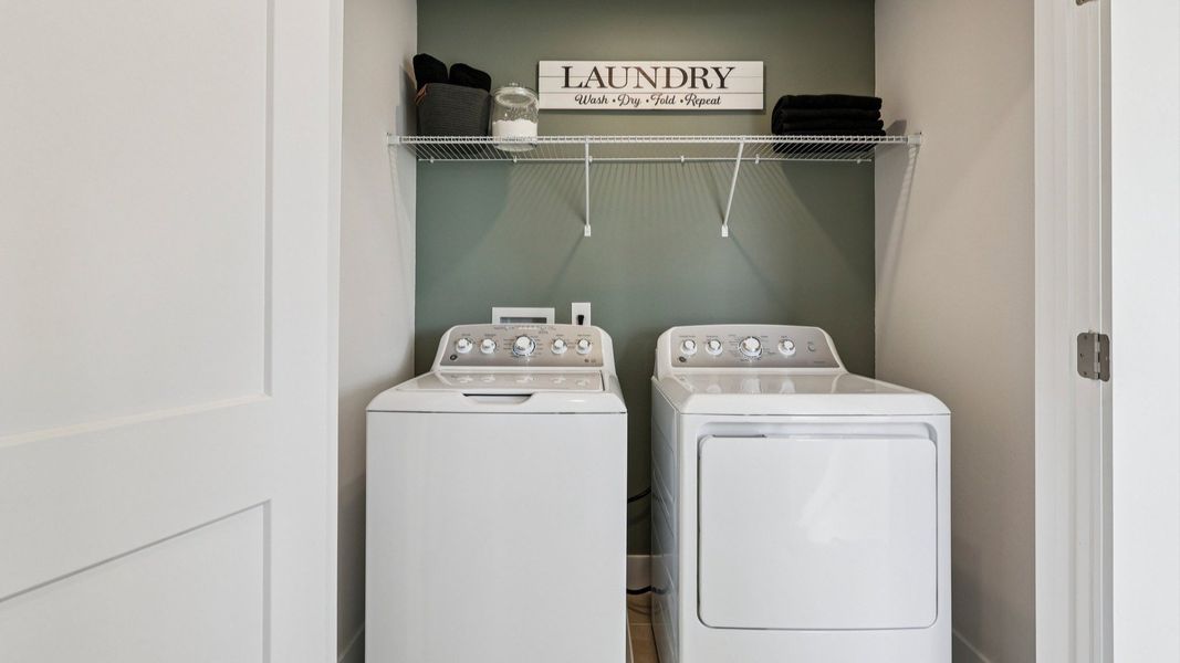 The Mangrove Model Floorplan Laundry Room by DRB Homes