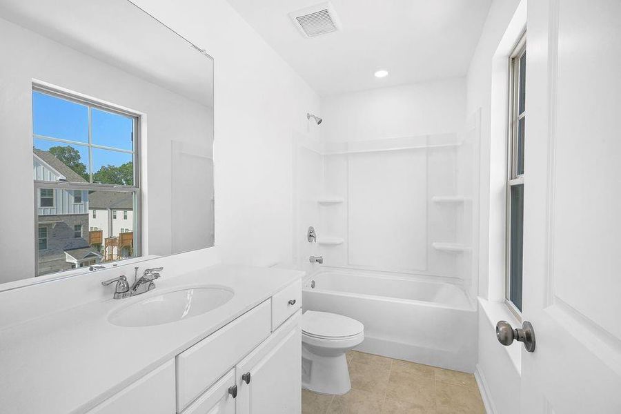 Furnished interior view inside a new home in Hampton Trace, Marietta (Image 12).
