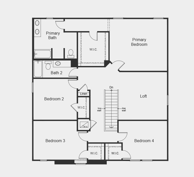 2D floor plan layout for the Plan 2716 by KB Home in Reserve at Forest Lake II, Lake Wales, FL (Image 4). 2D floor plan layout for the Plan 2716 by KB Home in Reserve at Forest Lake II, Lake Wales, FL (Image 4).