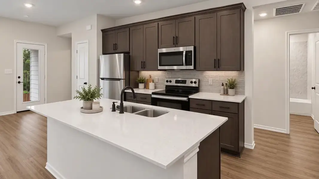 Furnished interior view inside a new home in Crossmill, Princeton (Image 3).