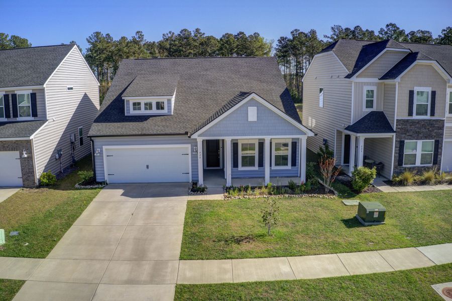 Front exterior of a new home in , Moncks Corner, SC, highlighting curb appeal (Image 25).