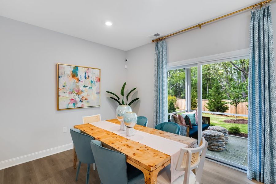 Representative furnished interior of a home built from the Willow by Taylor Morrison in Forestville Station, Wake Forest (Image 5).