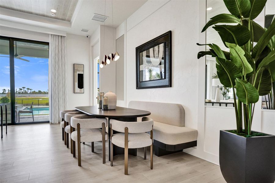 Furnished interior view inside a new home in Esprit at Avenir, Palm Beach Gardens (Image 36).