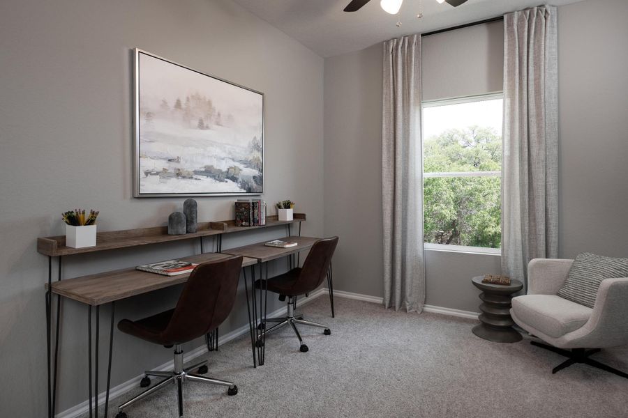 Representative furnished interior of a home built from the Alyssa by Ashton Woods in Hennersby Hollow, San Antonio (Image 9).