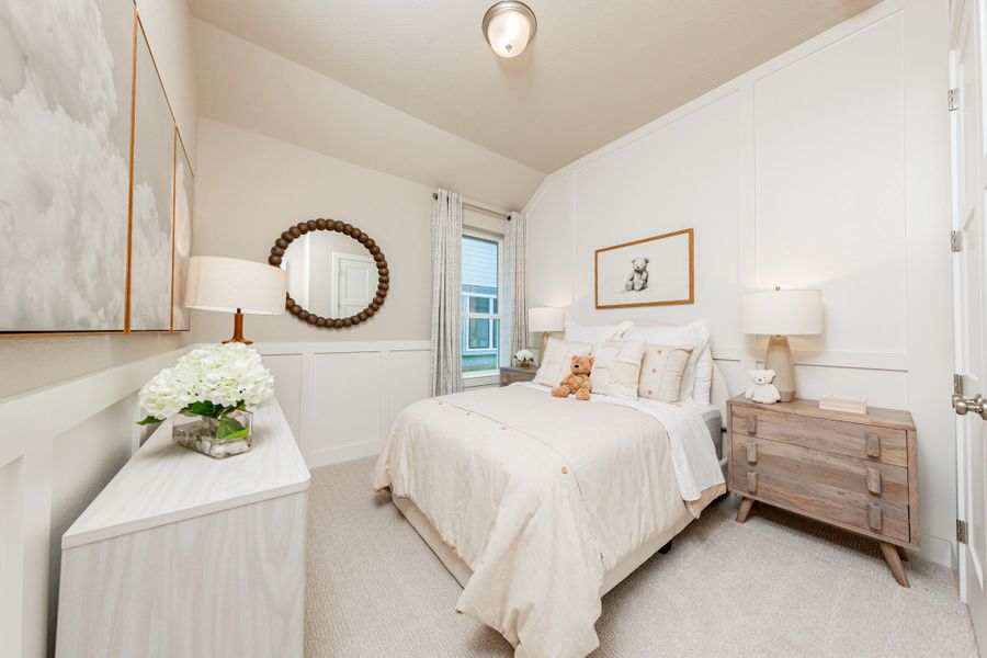 Representative furnished interior of a home built from the Cambridge by Beazer Homes in Gatherings® at Chambers Creek, Willis (Image 11). Representative furnished interior of a home built from the Cambridge by Beazer Homes in Gatherings® at Chambers Creek, Willis (Image 11).