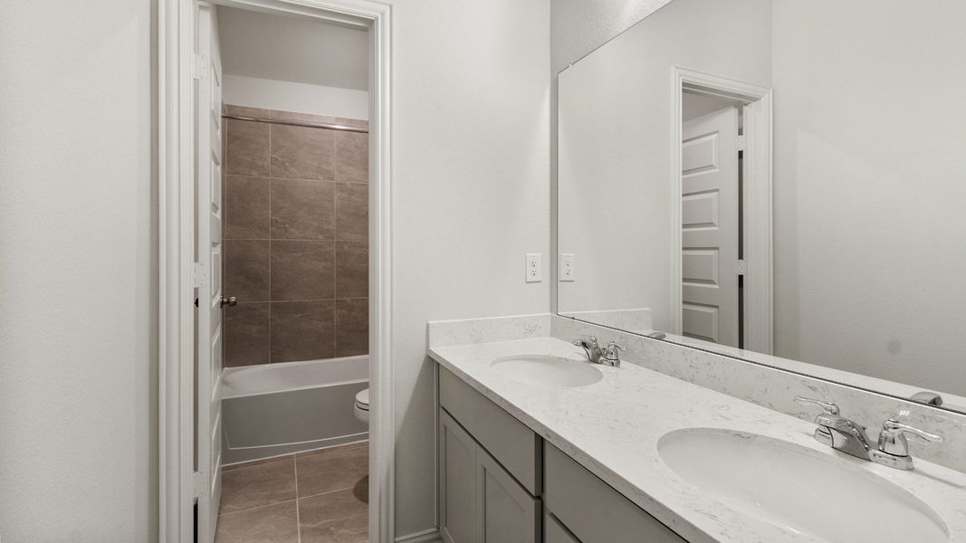 Representative furnished interior of a home built from the Benchmark by Brightland Homes in Bridgeland Creekland Village, Cypress (Image 13).