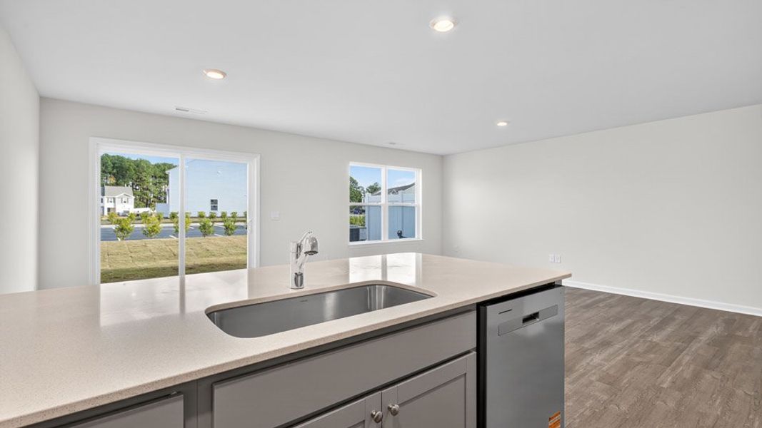 Furnished interior view inside a new home in The Townes at Honeycutt Oaks, Angier (Image 8).