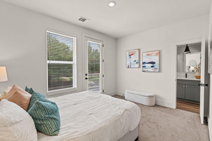 Furnished interior view inside a new home in Rachel Landing, Houston (Image 25).