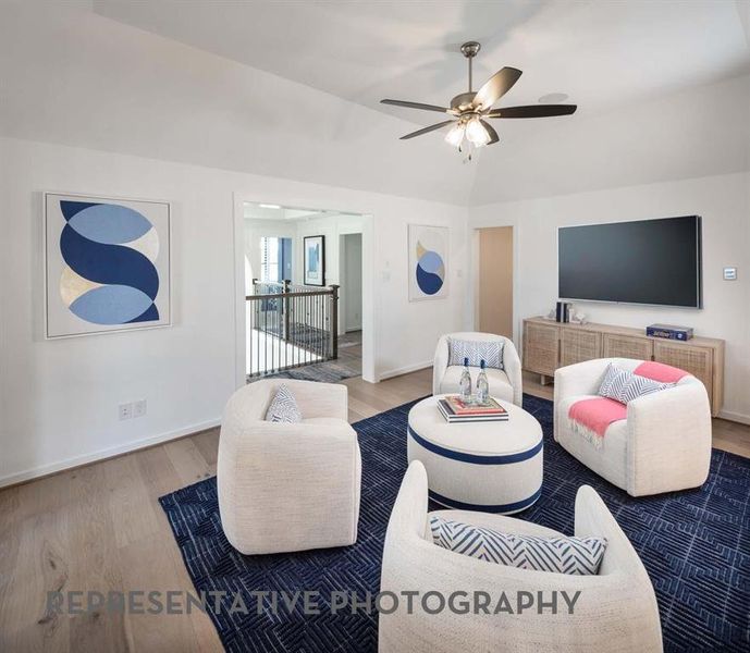 Furnished interior view inside a new home in Mustang Lakes, Celina (Image 22).