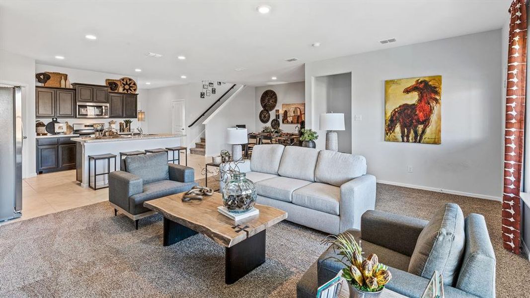 Furnished interior view inside a new home in Bella Vista, Granbury (Image 19).