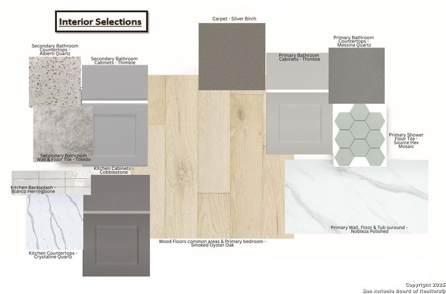 Sample of building materials used in homes in Homestead, Schertz (Image 33).