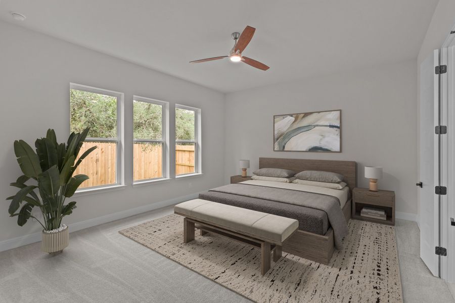 Representative furnished interior of a home built from the Monterrey by Beazer Homes in Cibolo Crossing, Universal City (Image 4).