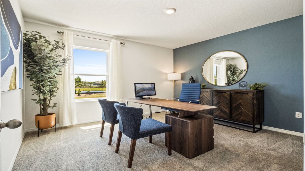 Furnished interior view inside a new home in Rivers Edge, Edgewater (Image 11).