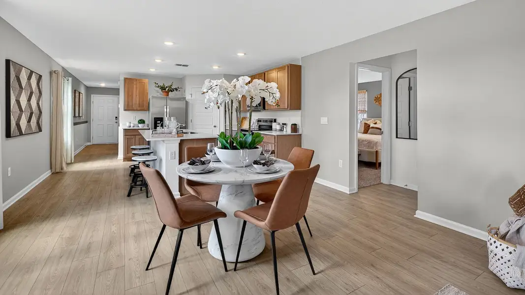 Representative furnished interior of a home built from the HARPER by D.R. Horton in The Arbors, Jacksonville (Image 11).