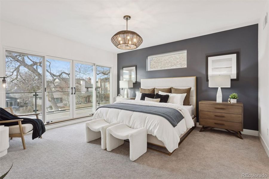 Furnished interior view inside a new home in , Denver (Image 19).