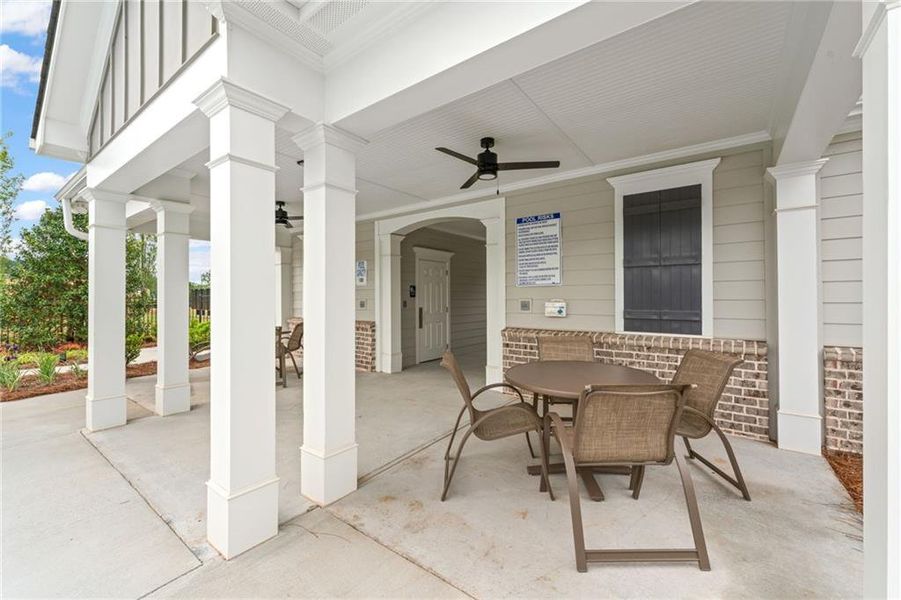 Exterior details and patio area of a home in Wilkins Walk, Mableton (Image 26). Exterior details and patio area of a home in Wilkins Walk, Mableton (Image 26).