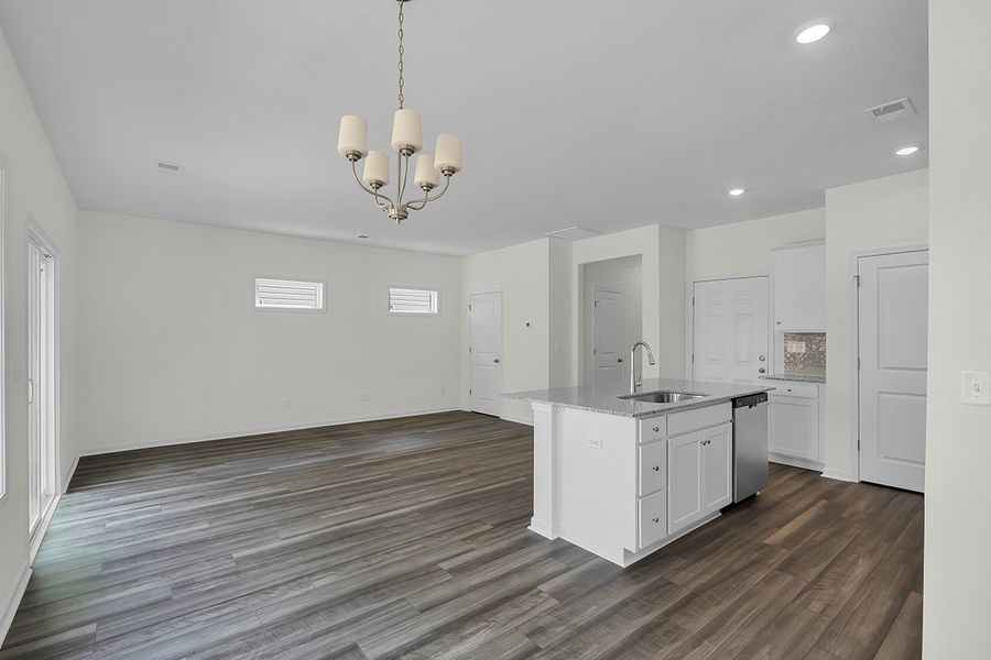 Representative furnished interior of a home built from the Laurel II by Great Southern Homes in Worthington, Hephzibah (Image 6).