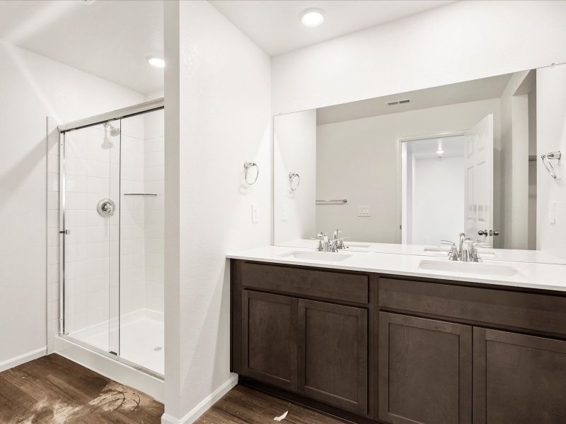 Furnished interior view inside a new home in Skyview at High Point, Aurora (Image 3).