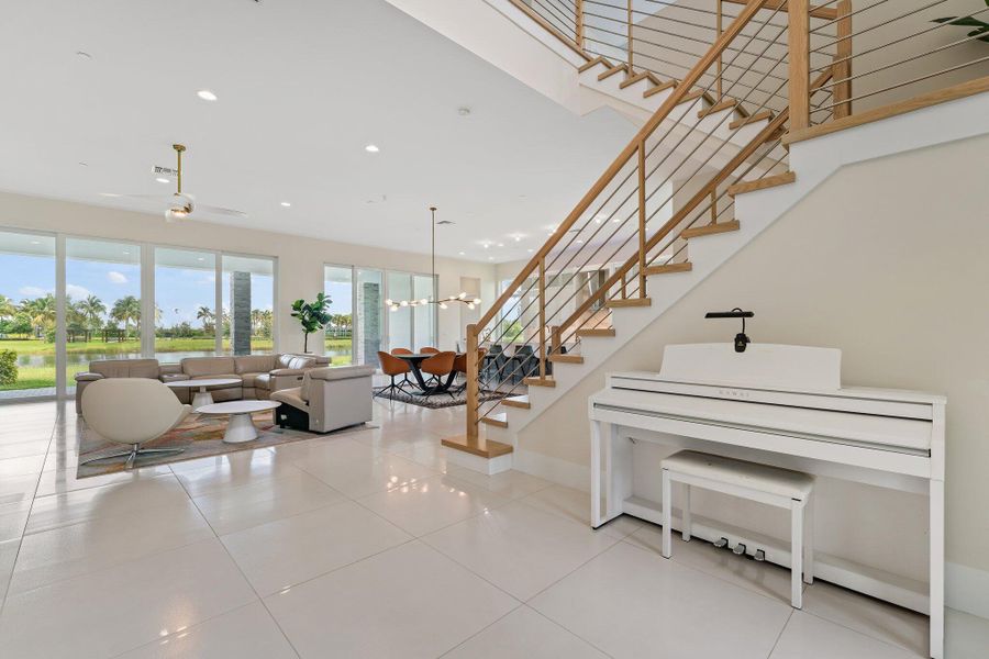 Furnished interior view inside a new home in Coral Isles at Avenir, Palm Beach Gardens (Image 15).