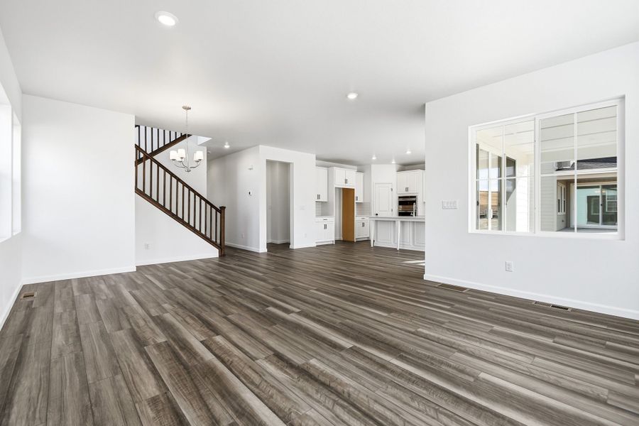 Spacious, unfurnished interior of a new home in The Town Collection at Independence, Elizabeth (Image 16). Spacious, unfurnished interior of a new home in The Town Collection at Independence, Elizabeth (Image 16).